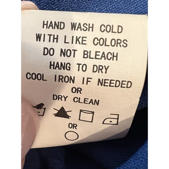 Melloday Royal Blue Short Sleeve Elastic Waist V-neck Blouse Size Medium - Picture 6 of 6